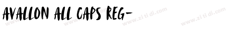 Avallon All Caps Reg字体转换
